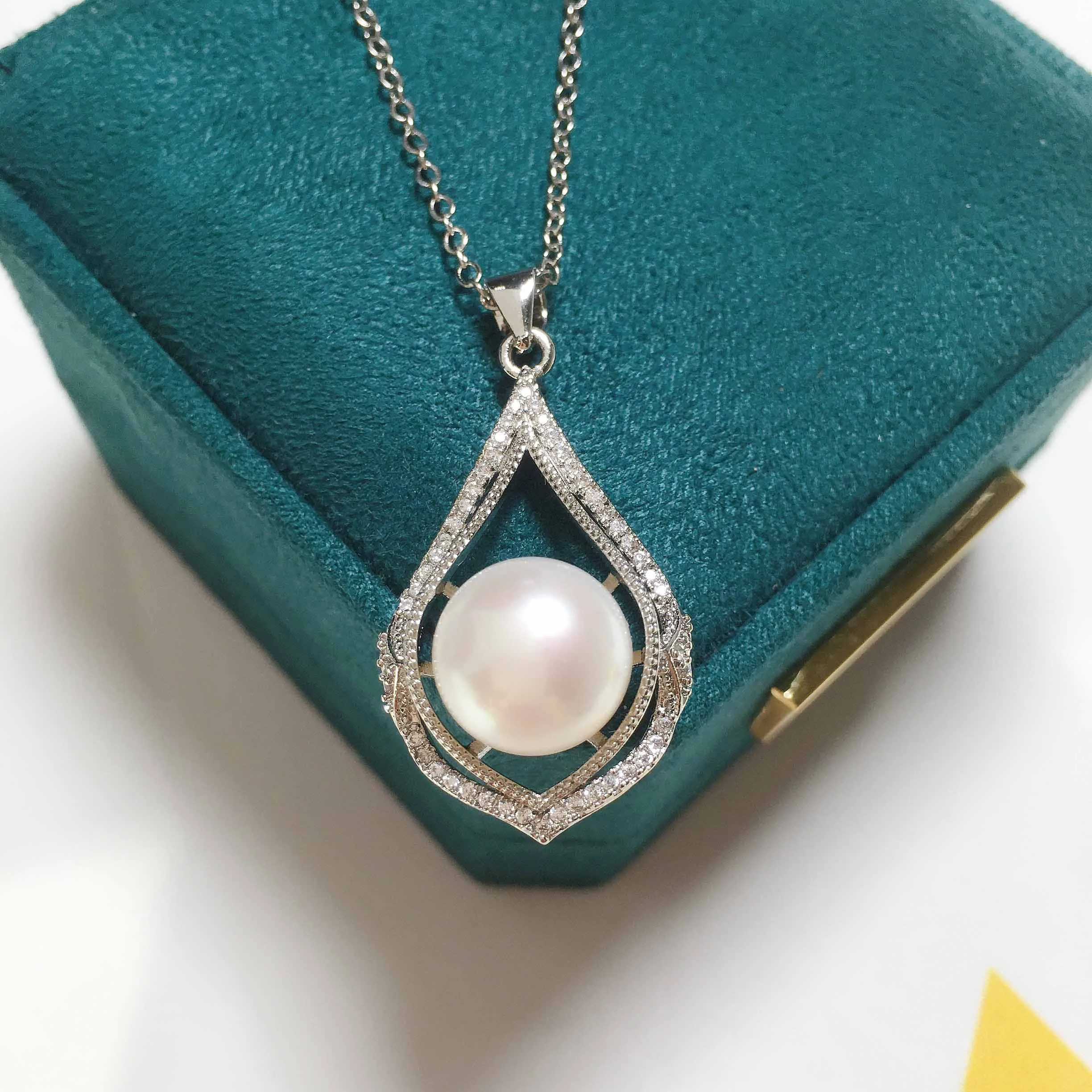 100% Real Natural Pearl Necklace 11-12mm Big Pearl Pendant