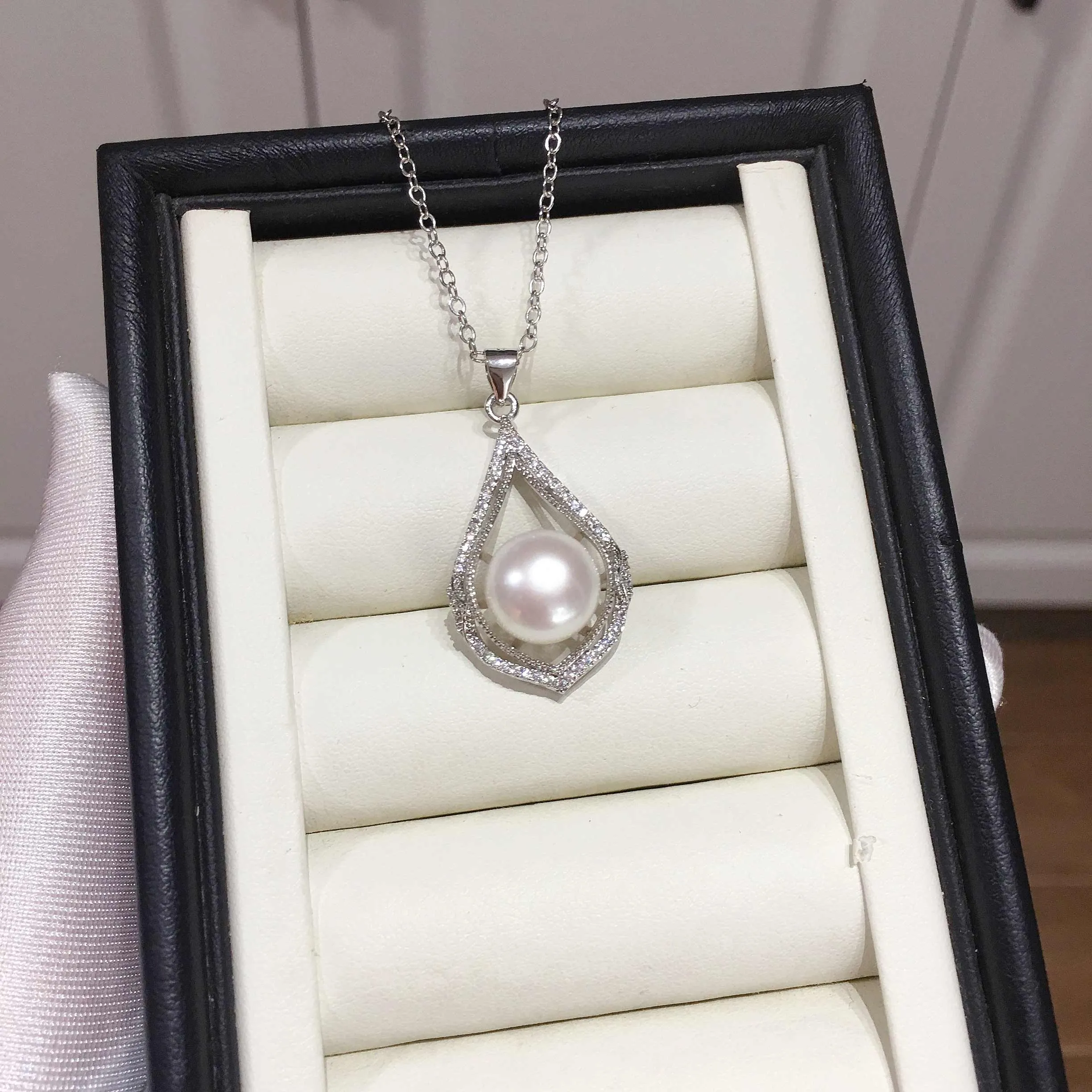 100% Real Natural Pearl Necklace 11-12mm Big Pearl Pendant
