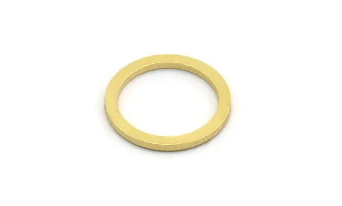 15mm Circle Connectors - 24 Raw Brass Circle Connectors (15x1.5x1mm) A6092