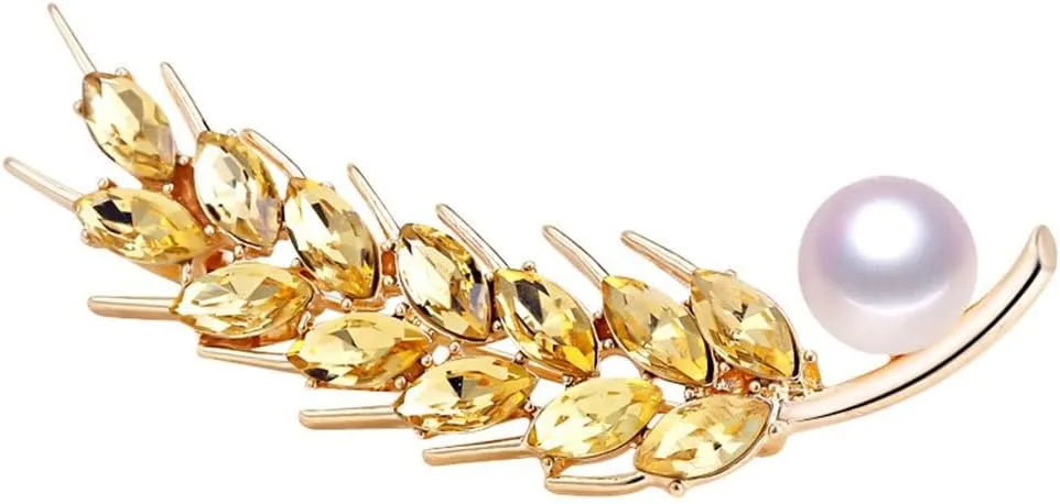1pcs Clothing Accessories Gold Brooch Delicate Ladies Corc Pearl Brooch Pearl Ornaments Corsage