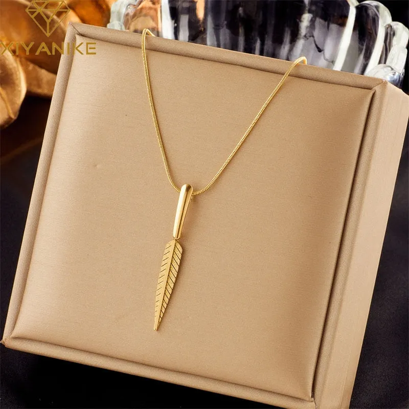 316L Stainless Steel Heart Pearl Eye Butterfly Pendant Necklace For Women