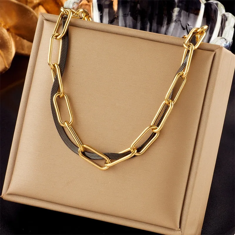 316L Stainless Steel Heart Pearl Eye Butterfly Pendant Necklace For Women