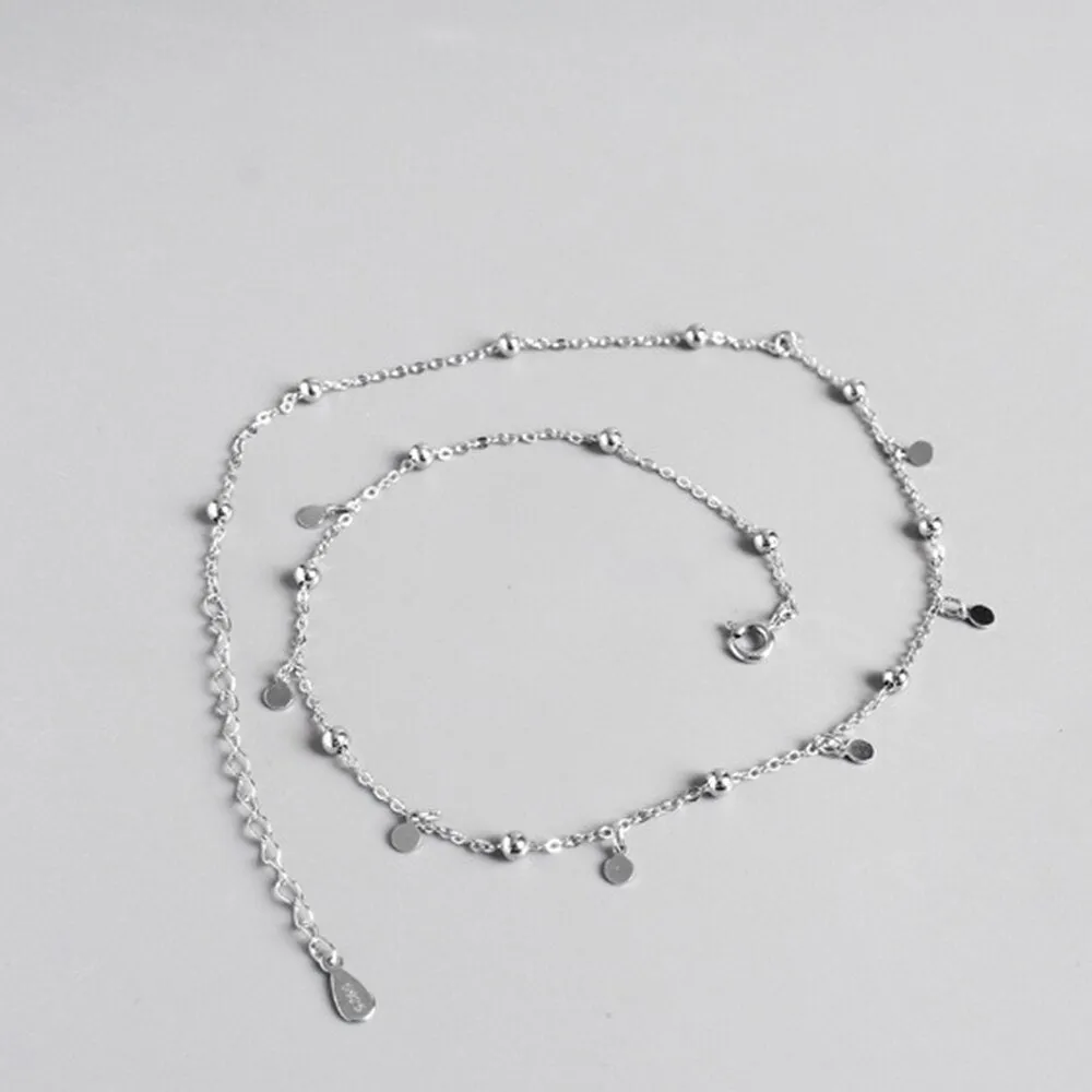 925 Sterling Silver Necklace Wafer Necklace For Women Elegant