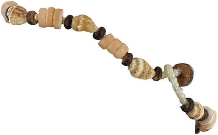 Anklet Ankle Bracelet Handmade Tan Brown Genuine Shell Bead 9" Fashion Bracelets for Women Trendy Accessories for Women Stylish Additions Chic Details