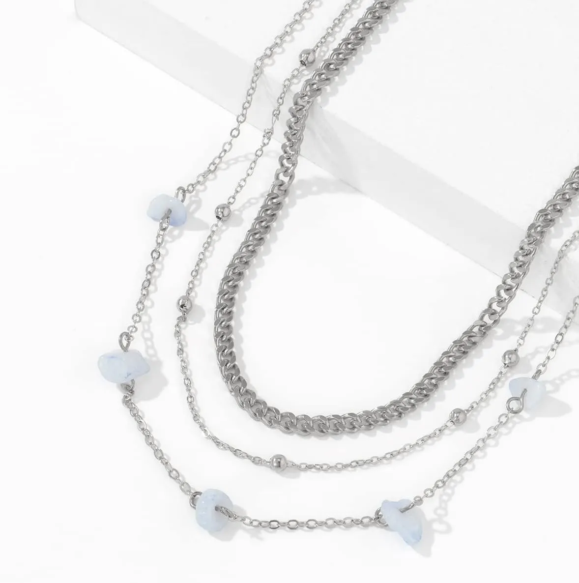 AoedeJ Silver Waist Chain Silver Waist Beads Chain Silver Belly Chains for The Waist Chains for Women Belly Chain Jewelry for Women