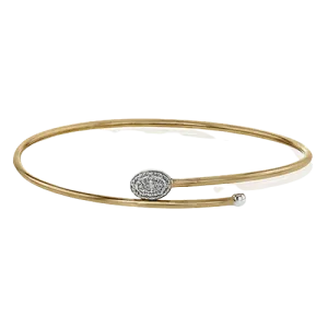 Bangle in 18k Gold with Diamonds