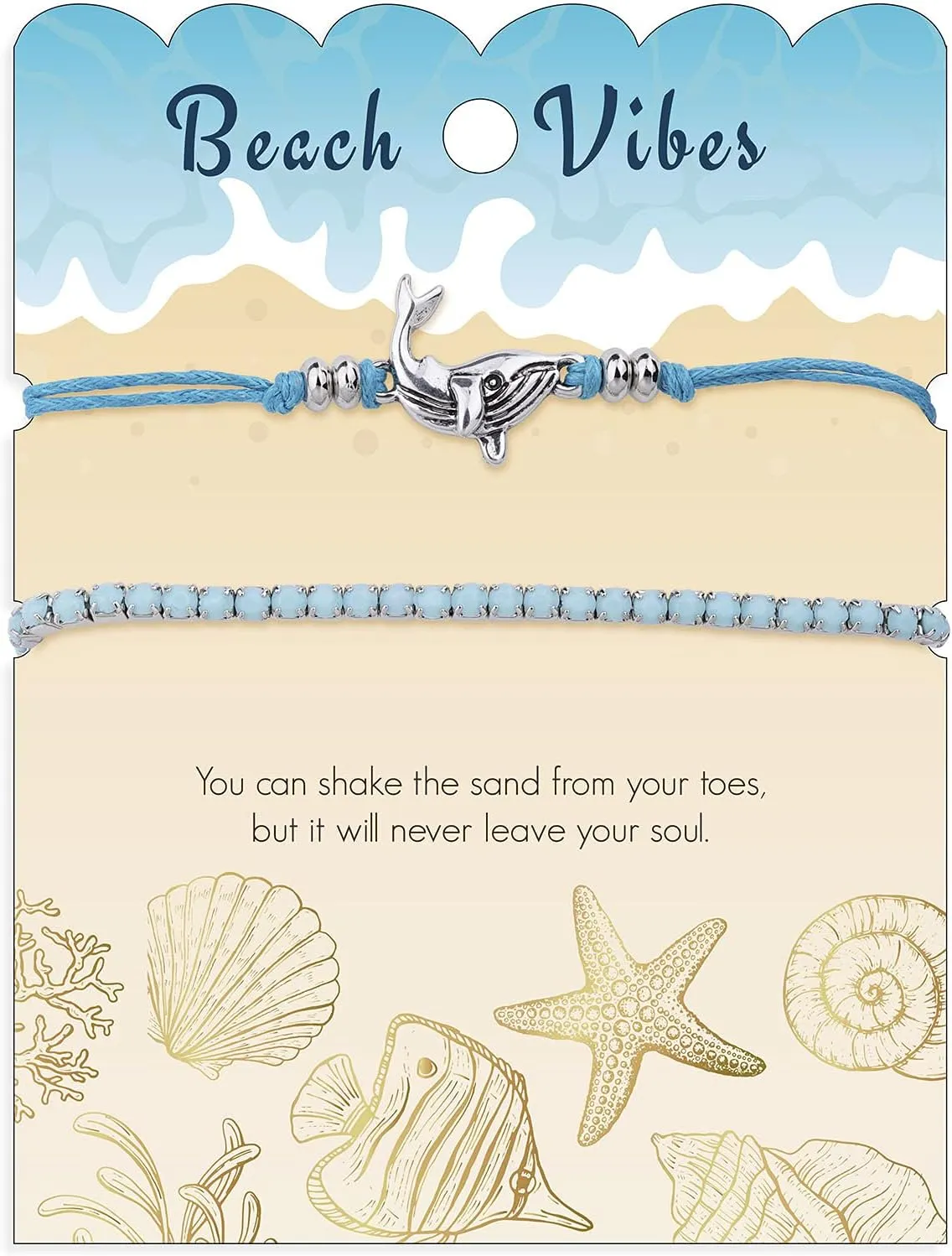 Beach Bracelets for Women Boho Starfish Turtle Conch Shell Anklets Turquoise Beaded Stretch Bracelets Adjustable Ankle Bracelets Chain Foot Jewelry for Women