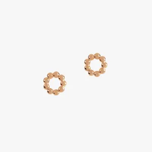 Beaded Studs Rose Gold