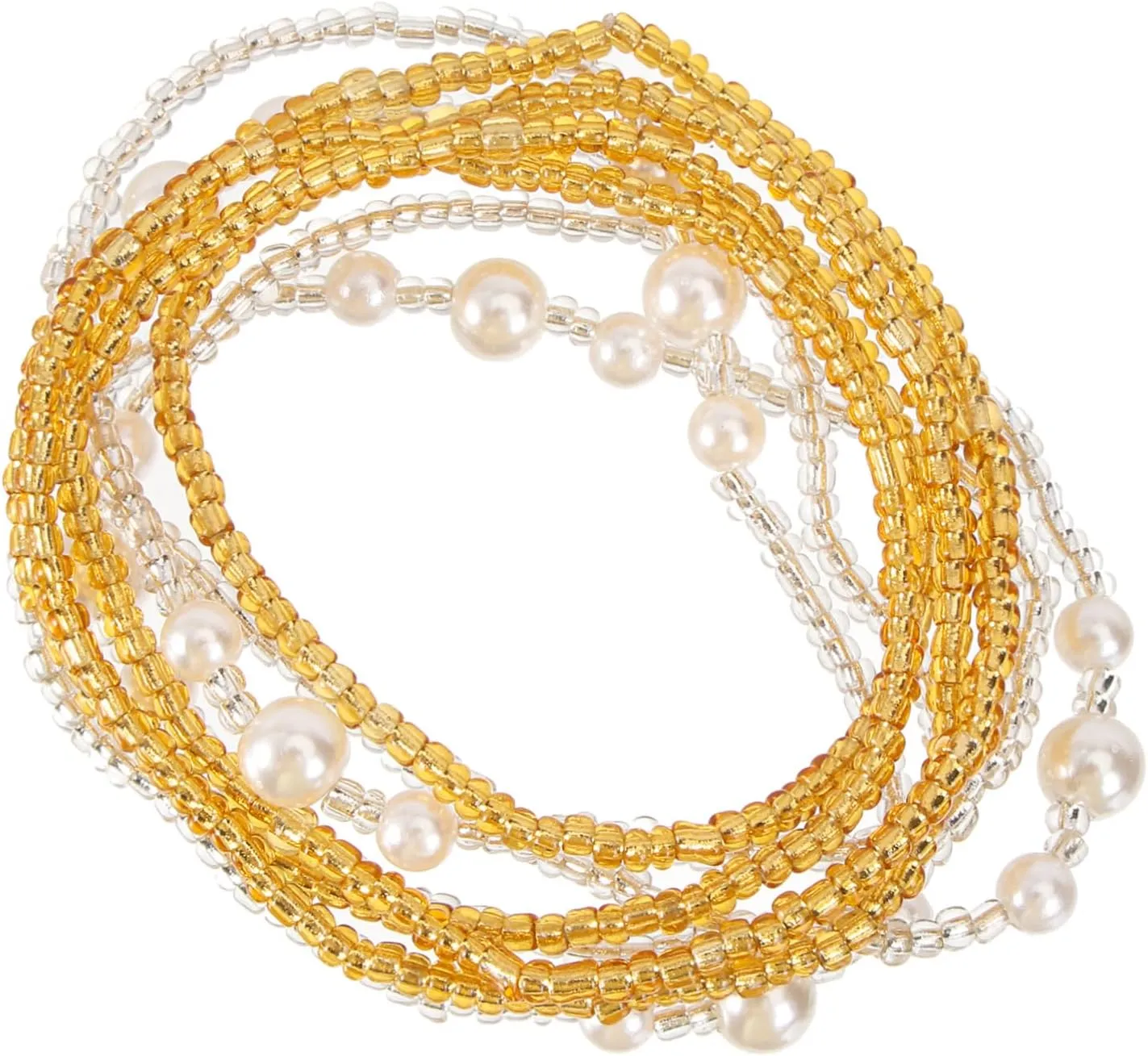 Beaupretty 2Sets Body Decoration Waist Chains Fashionable Golden Silver Dress Waist Chains for Women Creative Design for Parties Weddings Daily Wear Chic Elegant