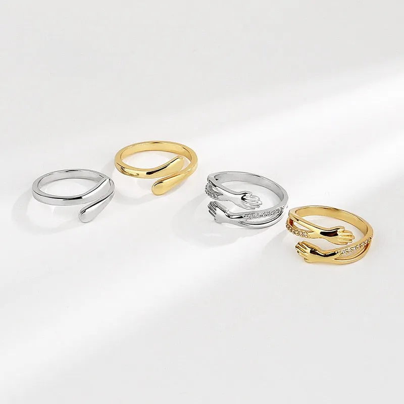 Bella's Zircon Hug Rings: A Perfect Gift for the Perfect Hug