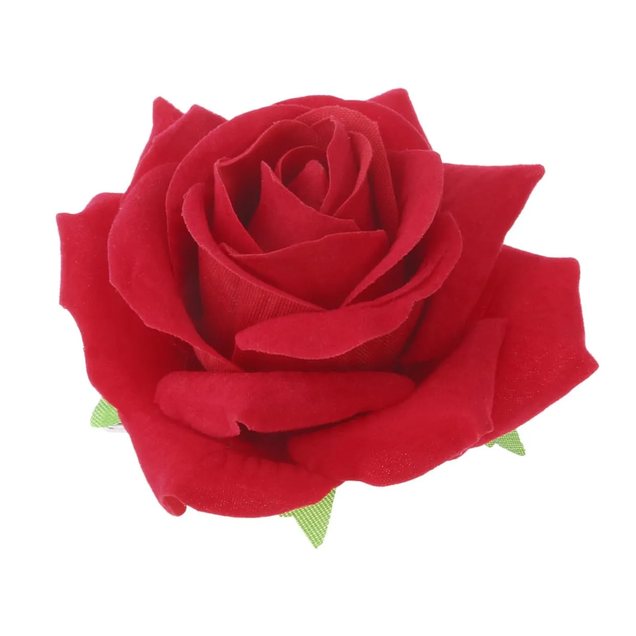 BESPORTBLE Rose Hair Clip Brooch Pin for Women Elegant Red Flower Accessory for Parties Proms Weddings Special Events Design Comfortable to Wear