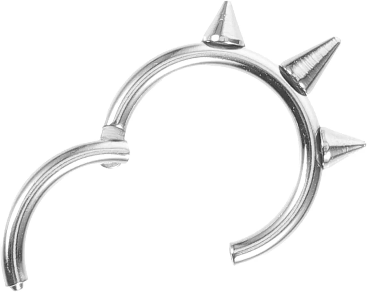 BESPORTBLE Stylish Metal Nose Ring Women's Nose Piercing Jewelry Stainless Steel Cuff Decorative Pin Fashion Rings