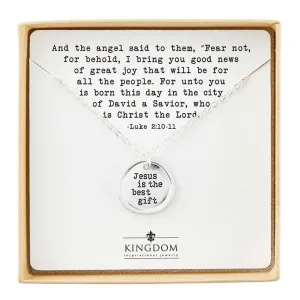 Best Gift Stamp Pendant Necklace