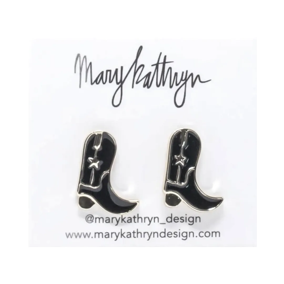 Black Cowboy Boot Studs