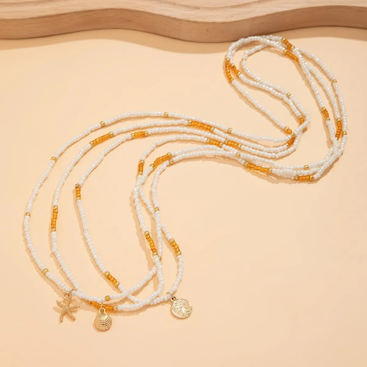 Boho African Waist Beads Chains - Layered Shell Bead Belly Chain, Stylish Body Jewelry for Bikini Beach Accessorizing, Ideal for Women and Girls