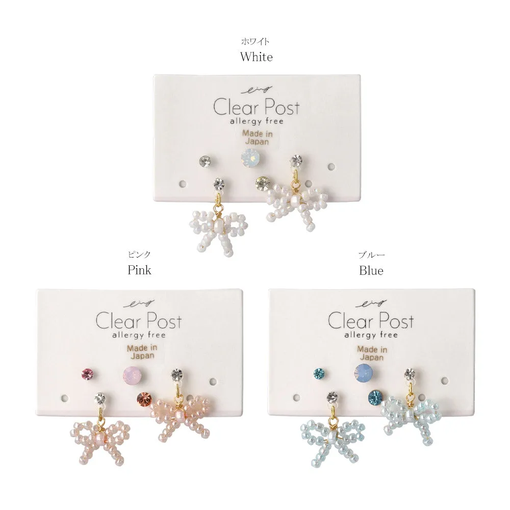 Bow and Stone Mixed Plastic Stud Set
