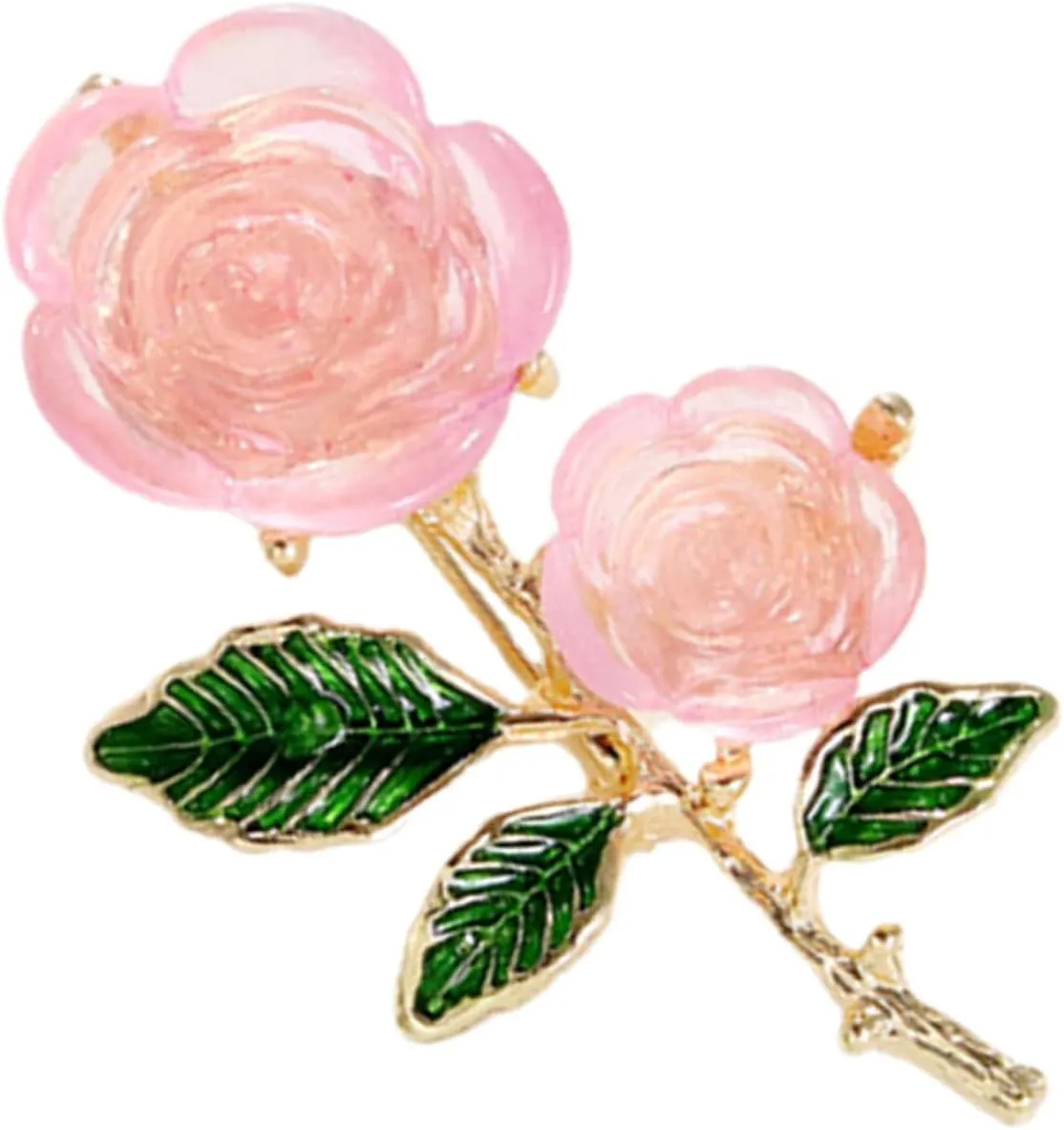Brooch Corsage for Women Flower Lapel Pin Alloy Brooch Jewelry Fashion Accessory