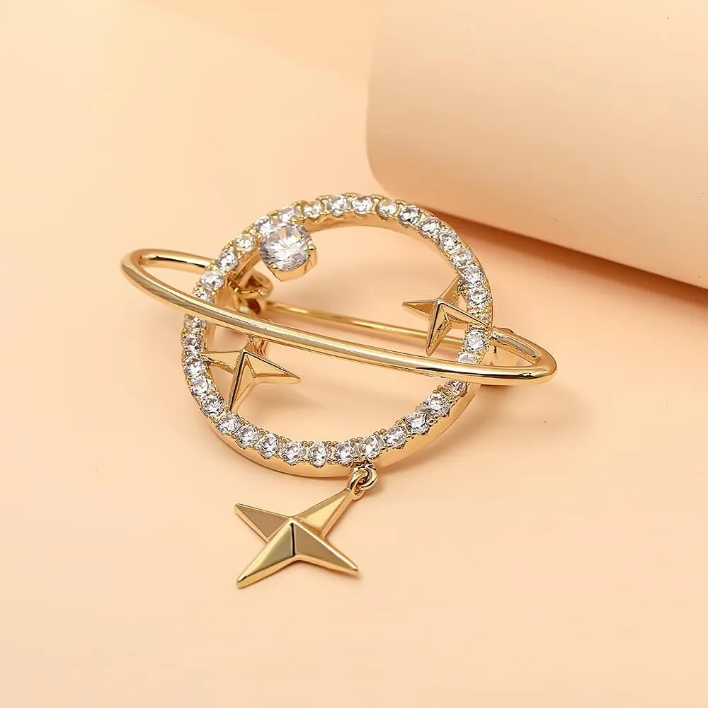 Brooch Pin for Women Rhinestone Pearl Brooches Fashion Jewelry Gift for Girls