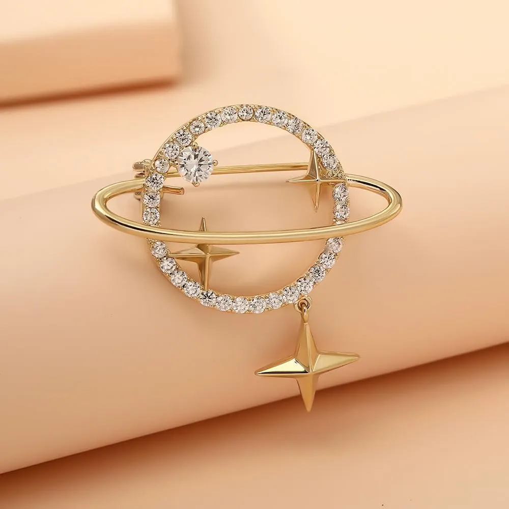 Brooch Pin for Women Rhinestone Pearl Brooches Fashion Jewelry Gift for Girls