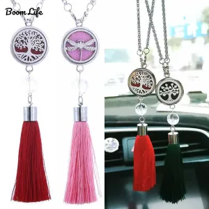 Car Perfume Decorative Air Freshener Car Perfume Diffuser Tree Of Life Tassel Pendant Hanging Ornaments Car Hanging Accessories