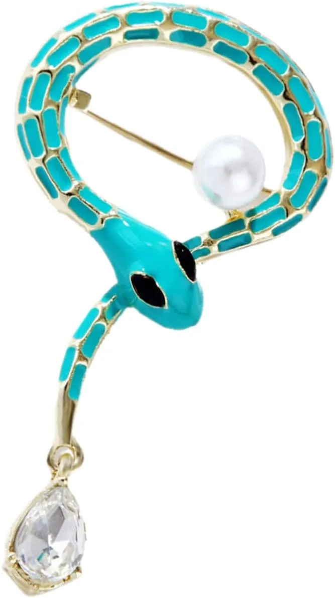Cartoon Snake Brooch Decorative Pin for Clothes Fashionable and Versatile Accessory for Outfits