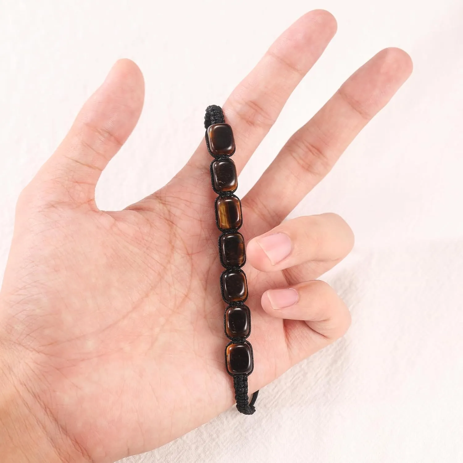 Chakra Bracelets Healing Energy Crystal Bracelets Handmade Natural Gematone Bracelets Jewelry Gift for Women Men (Stretch/Braided)