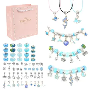 Children make bracelets themselves , make bracelets girls unicorn mermaid Children's jewelry