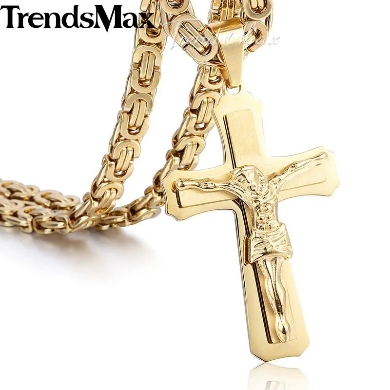 Christ Jesus Cross Pendant Necklace