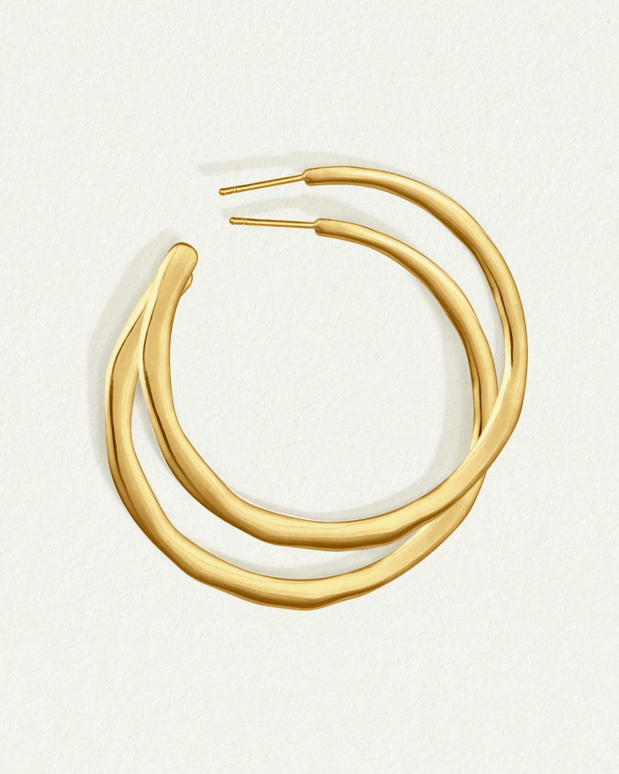 Circe Hoops Large Gold Vermeil