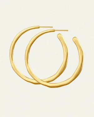 Circe Hoops Large Gold Vermeil