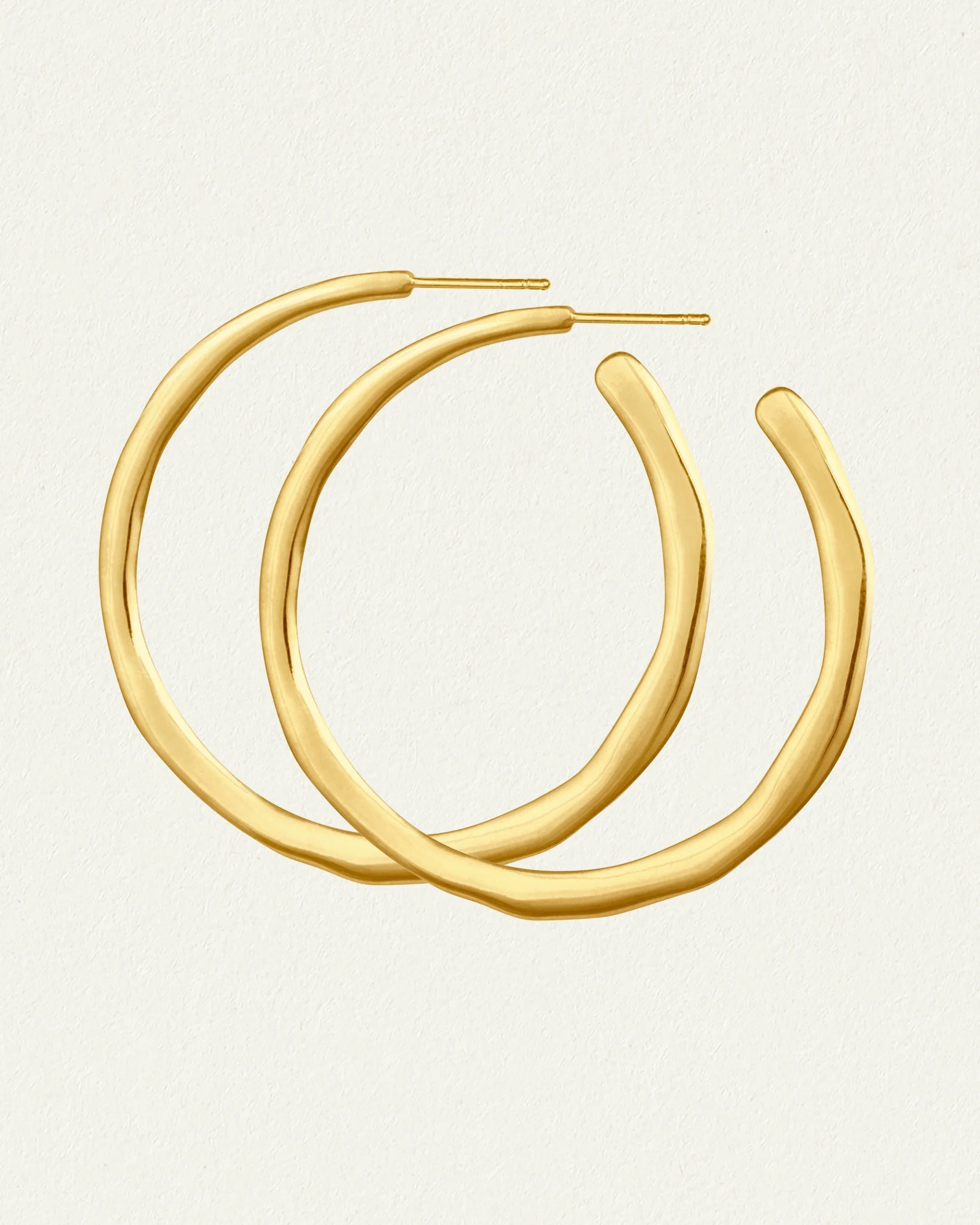 Circe Hoops Large Gold Vermeil
