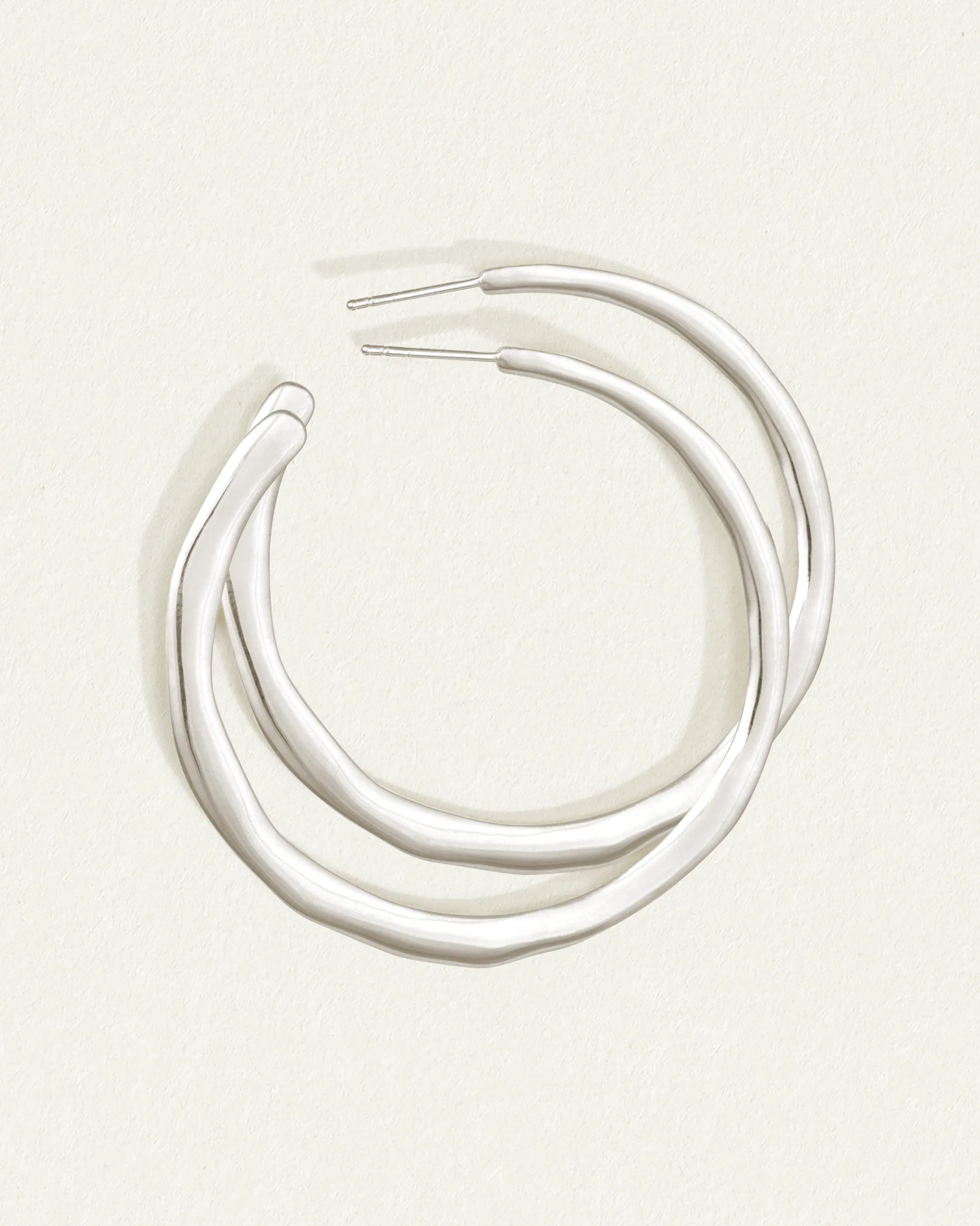 Circe Hoops Large Silver
