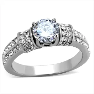 CJE1921 Women's Clear CZ Engagement Ring