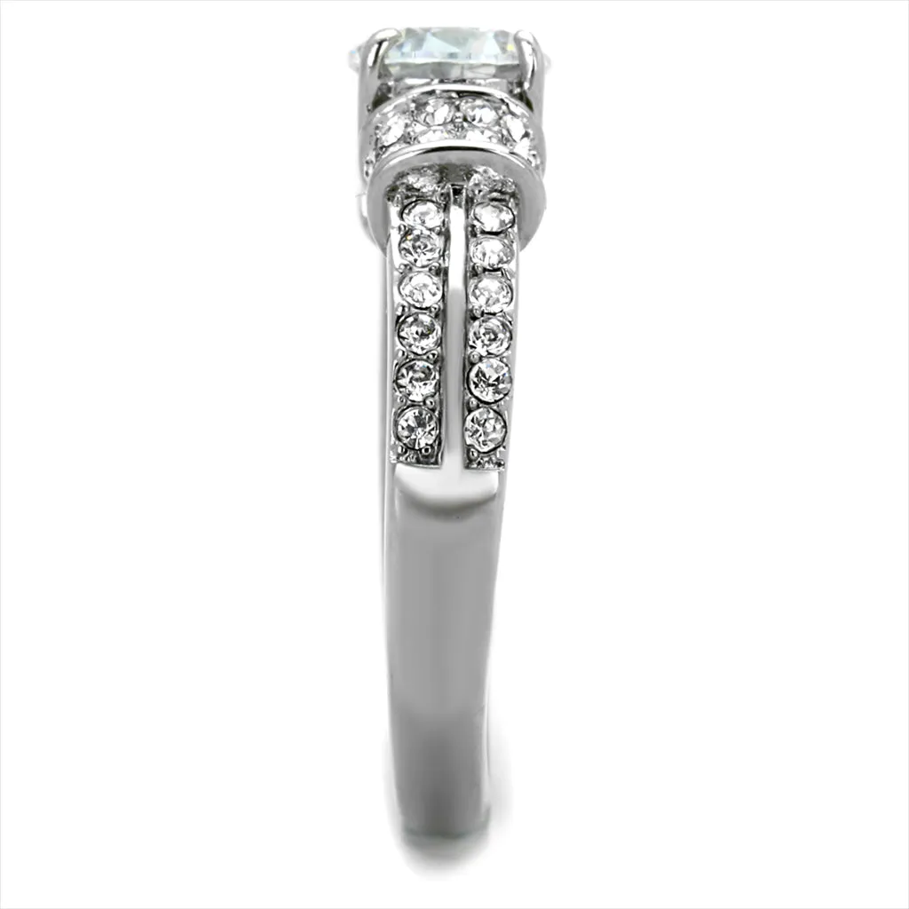 CJE1921 Women's Clear CZ Engagement Ring