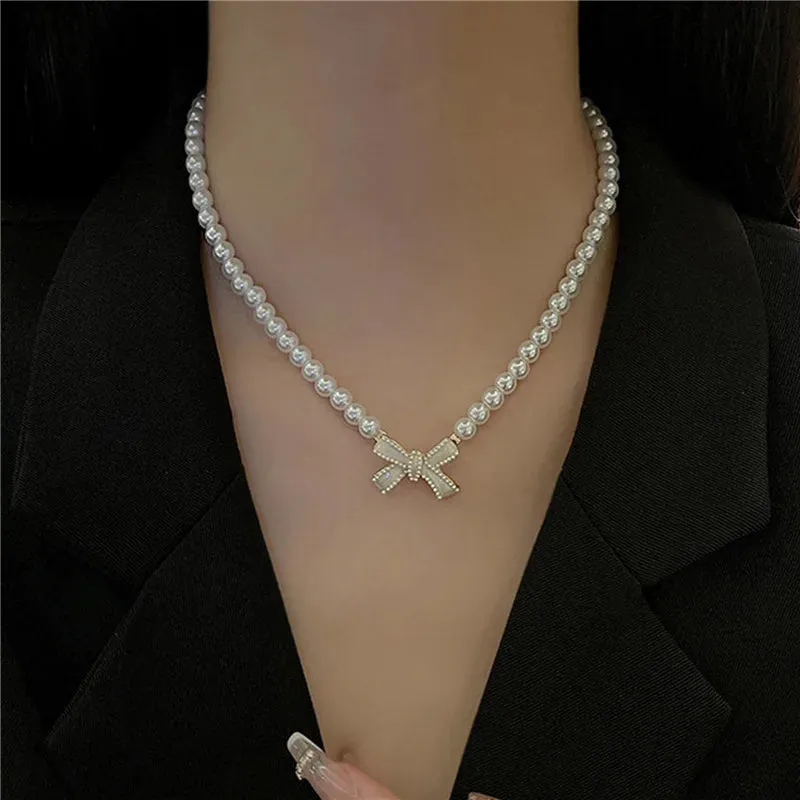 Coquette Pearl Planet Necklace