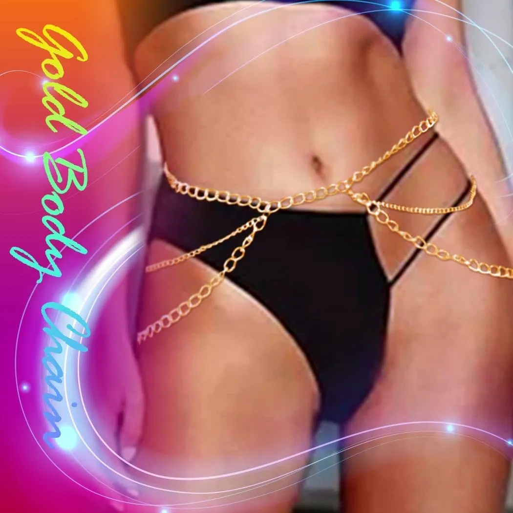 COSYDAYS Gold Waist Chain Belt Belly Body Chains for Women