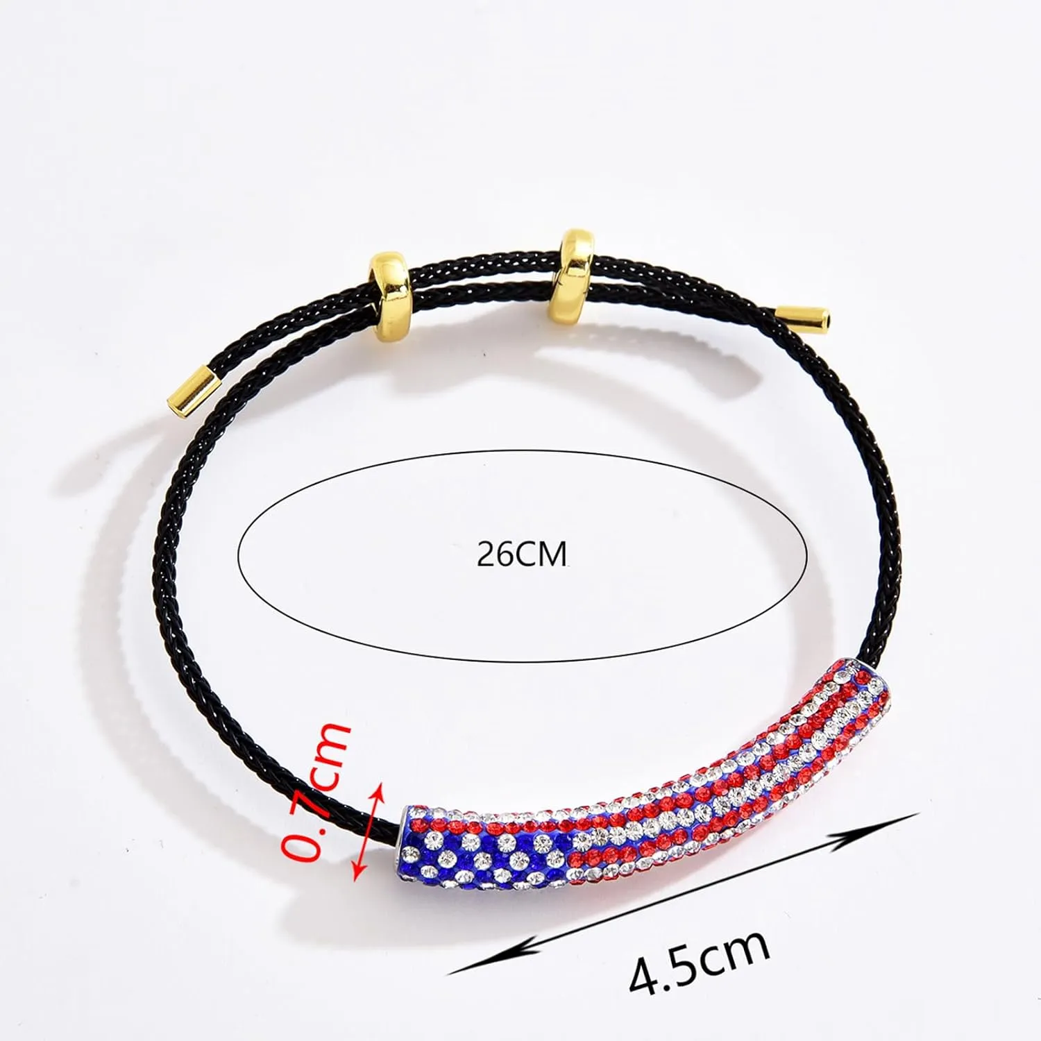 Crystal Braided Tube Evil Eye Rope Wrap Bracelets For Women Adjustable Braided Cord Bracelets Jewelry Gifts