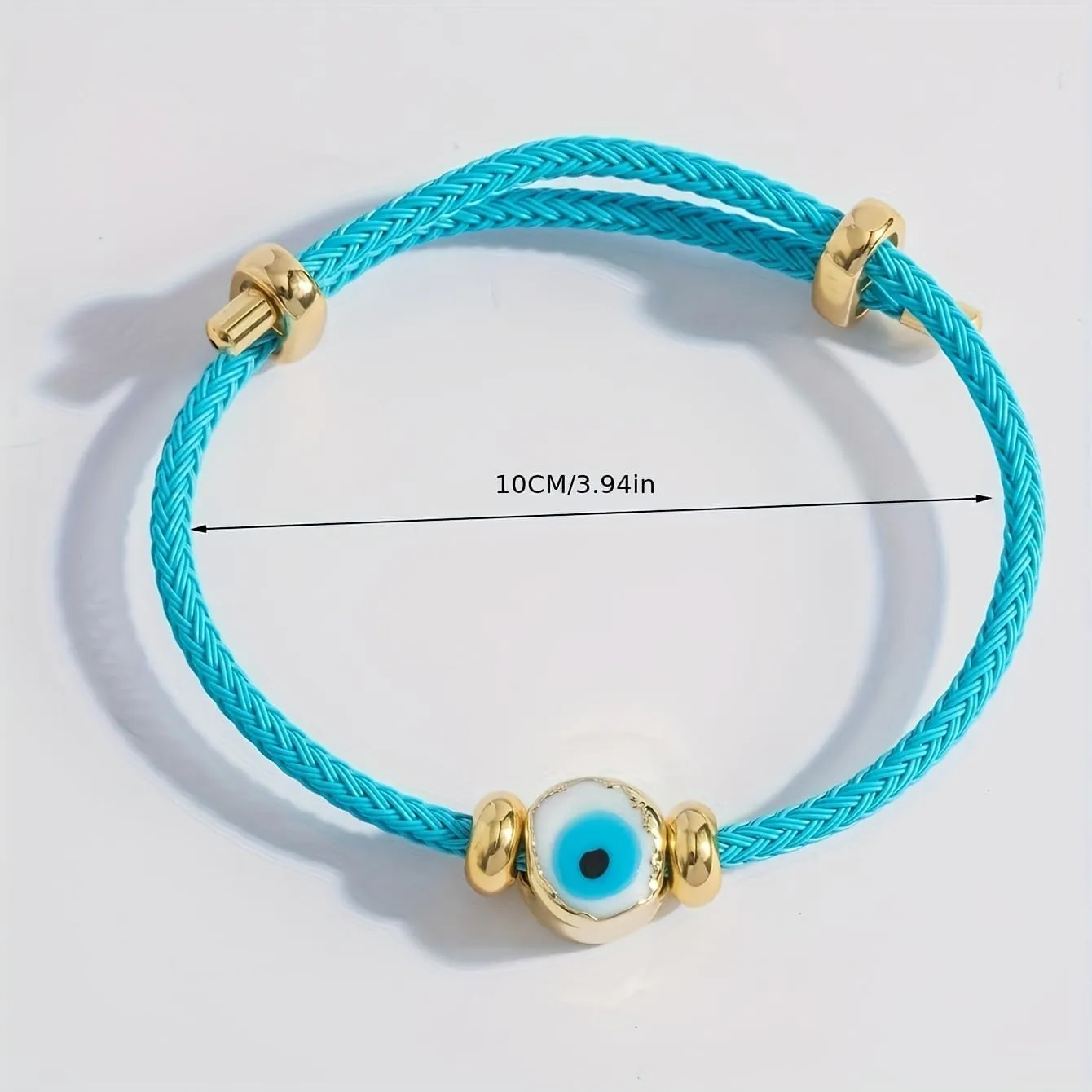 Crystal Braided Tube Evil Eye Rope Wrap Bracelets For Women Adjustable Braided Cord Bracelets Jewelry Gifts