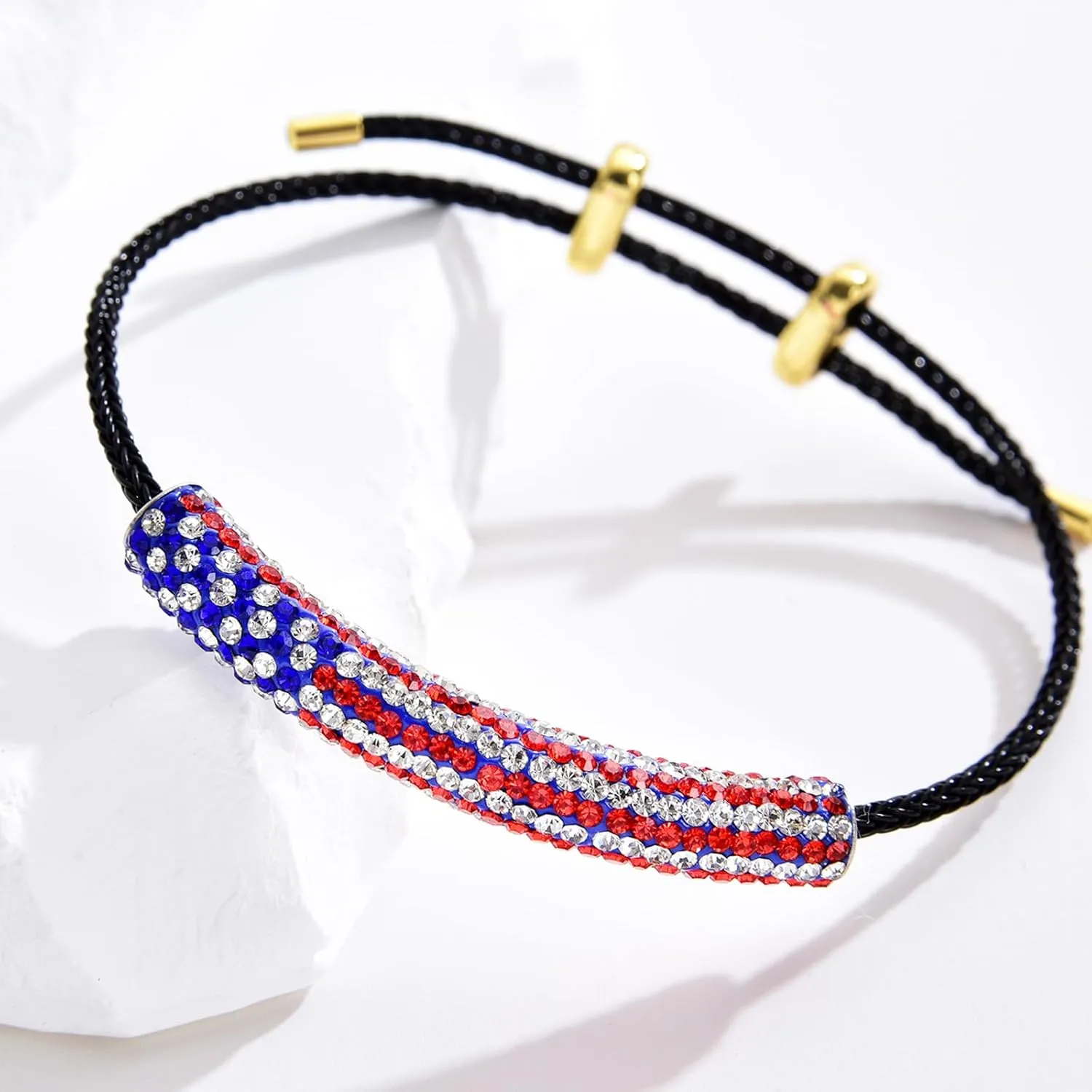 Crystal Braided Tube Evil Eye Rope Wrap Bracelets For Women Adjustable Braided Cord Bracelets Jewelry Gifts