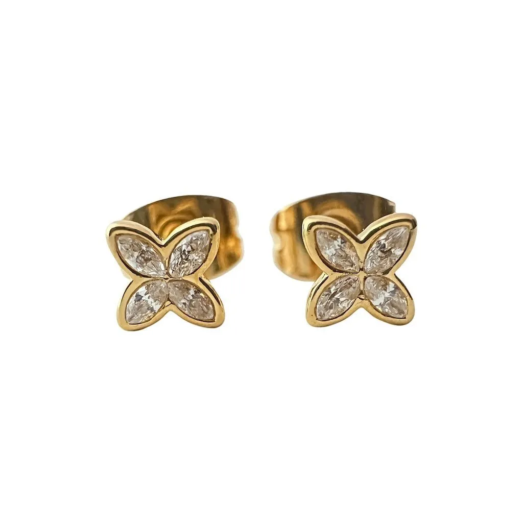 Crystal Petal Studs