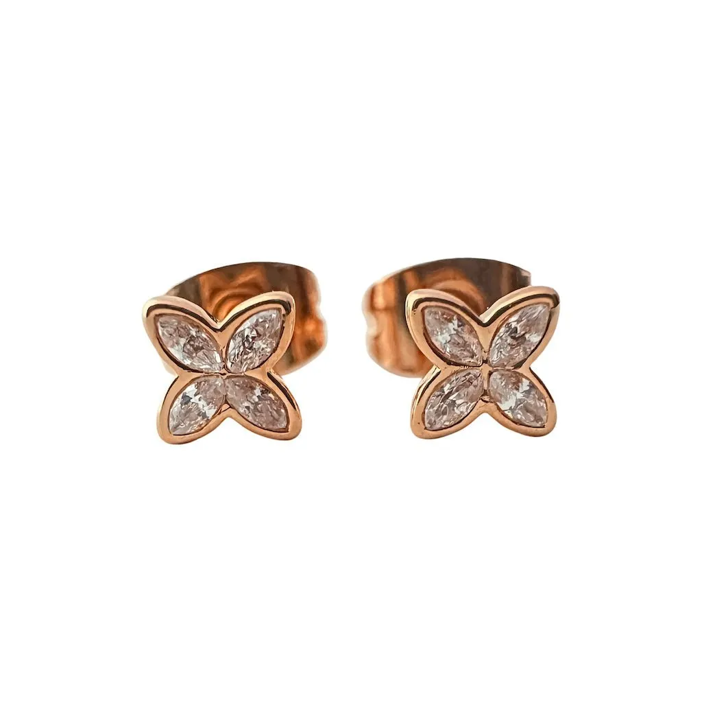 Crystal Petal Studs