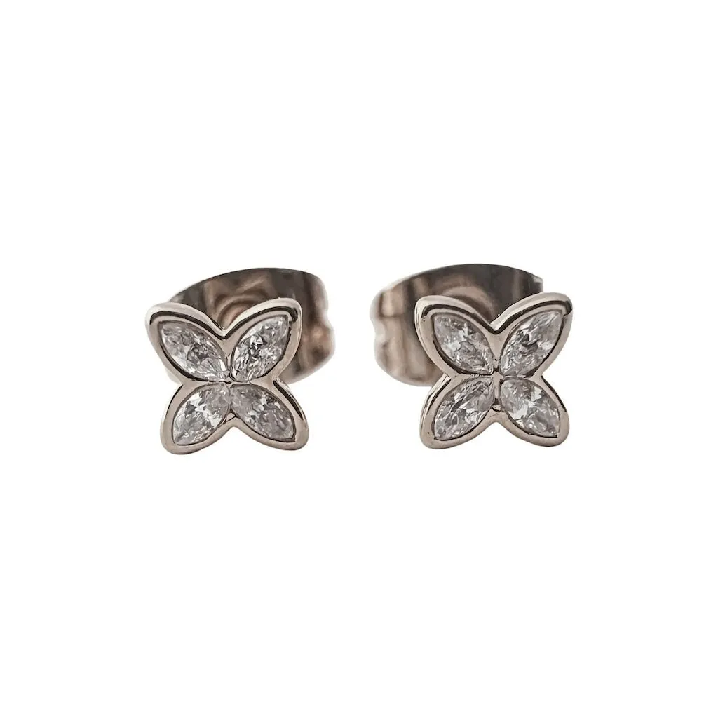Crystal Petal Studs