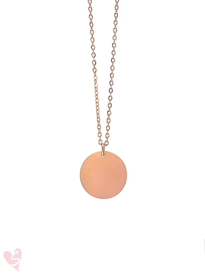 Custom Soulmate© Round Necklace Photo Outline