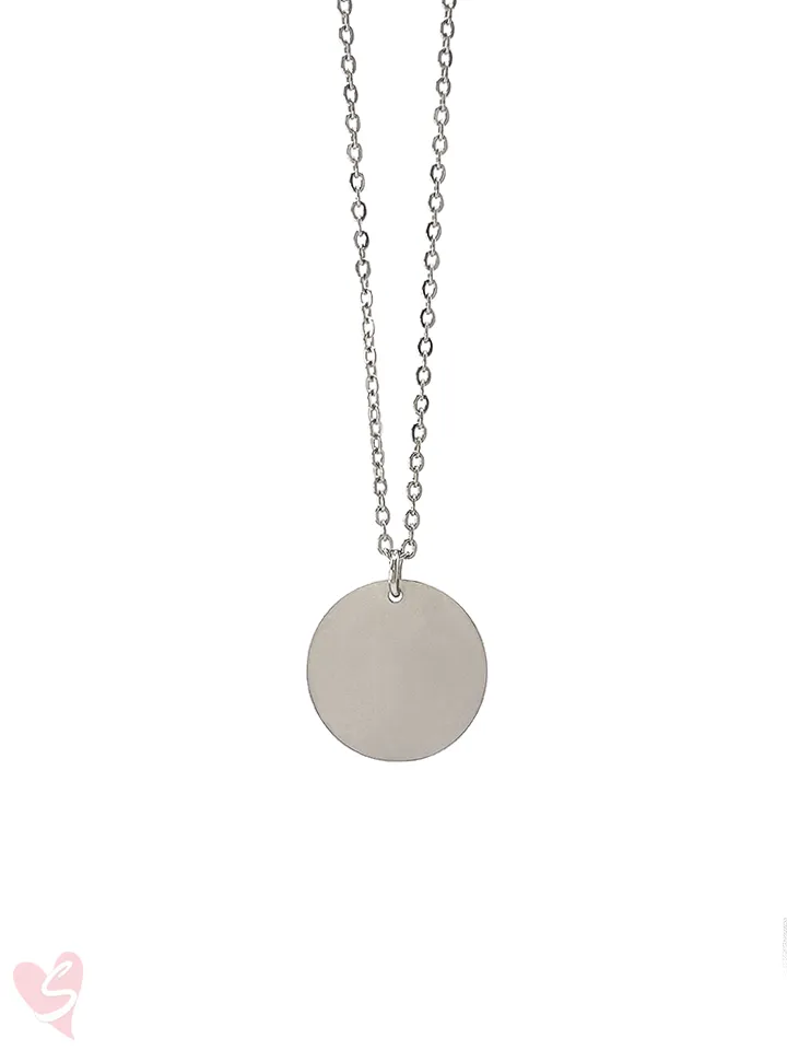 Custom Soulmate© Round Necklace Photo Outline
