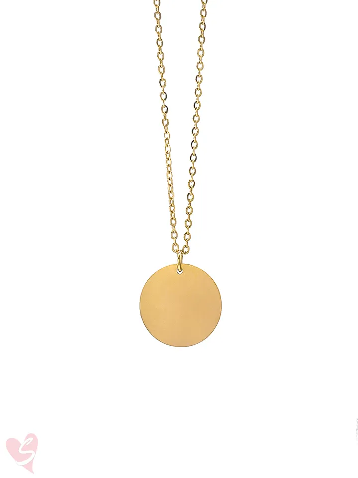 Custom Soulmate© Round Necklace Photo Outline