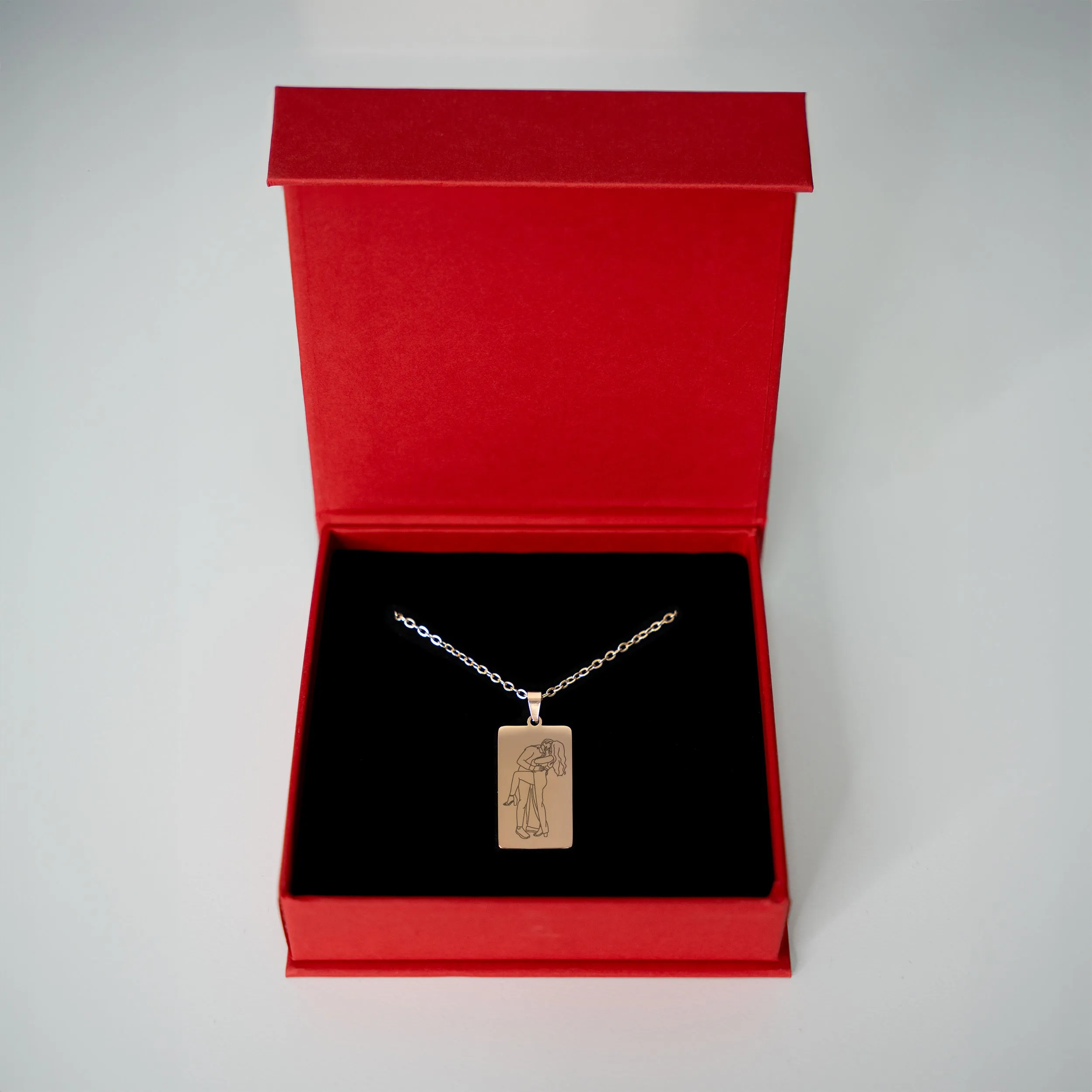 Custom Soulmate© Tag Outline Necklace