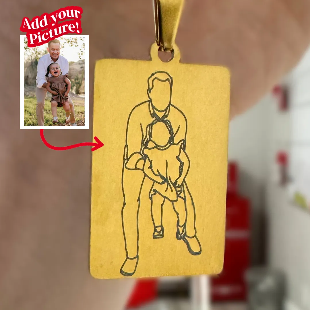 Custom Soulmate© Tag Outline Necklace