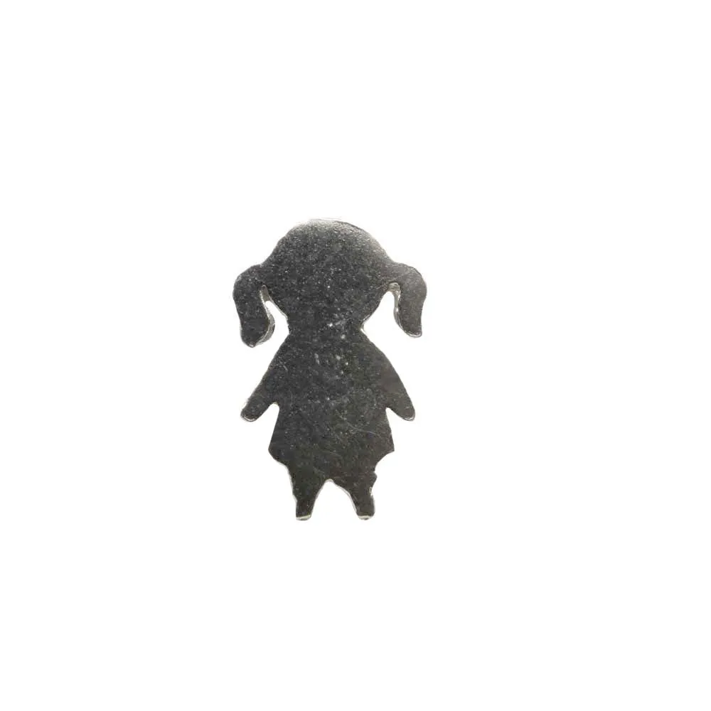 Cute Girl Sterling Silver Nose Pin in Twisted style