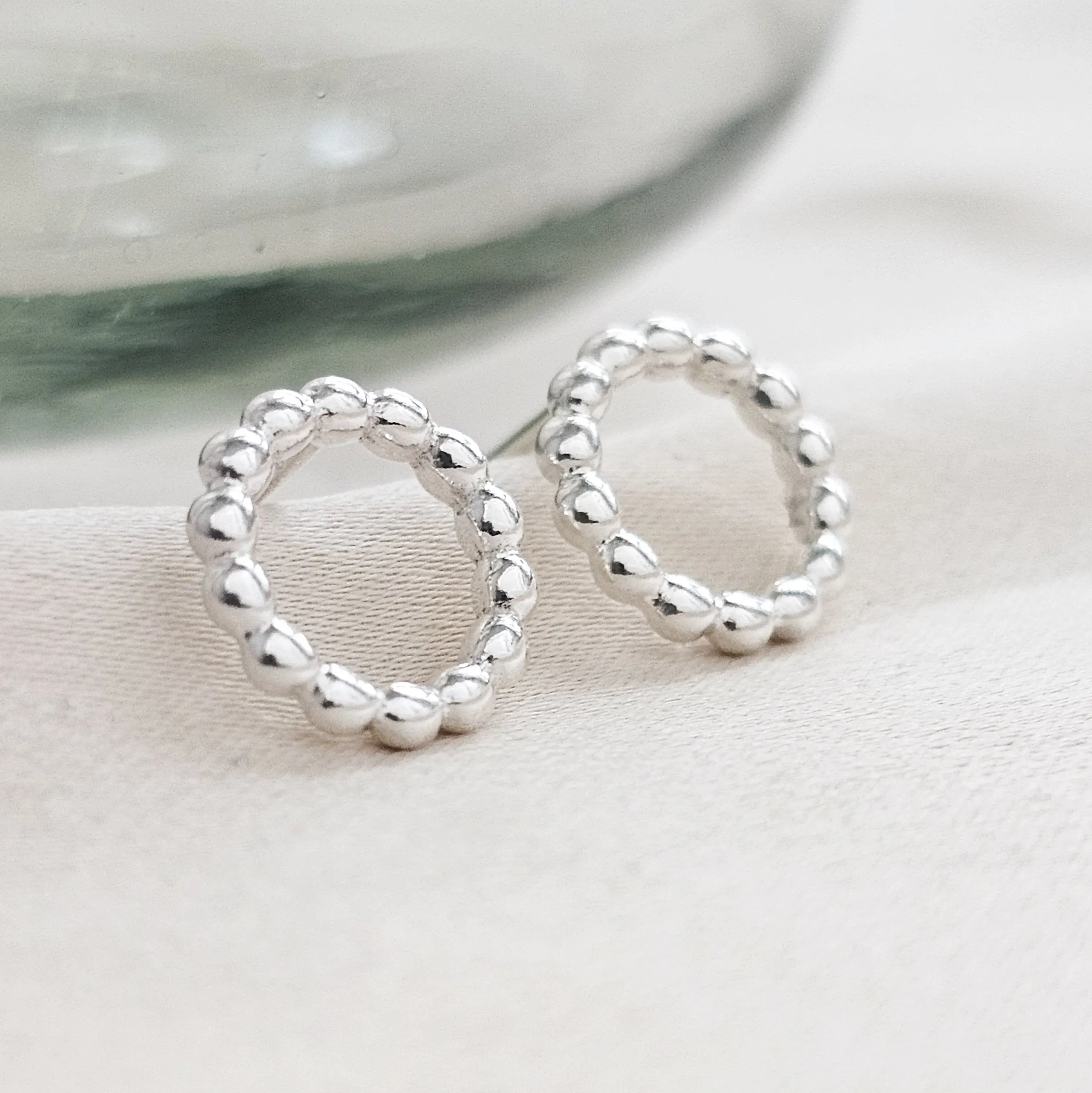 Dainty Dot Circle Studs