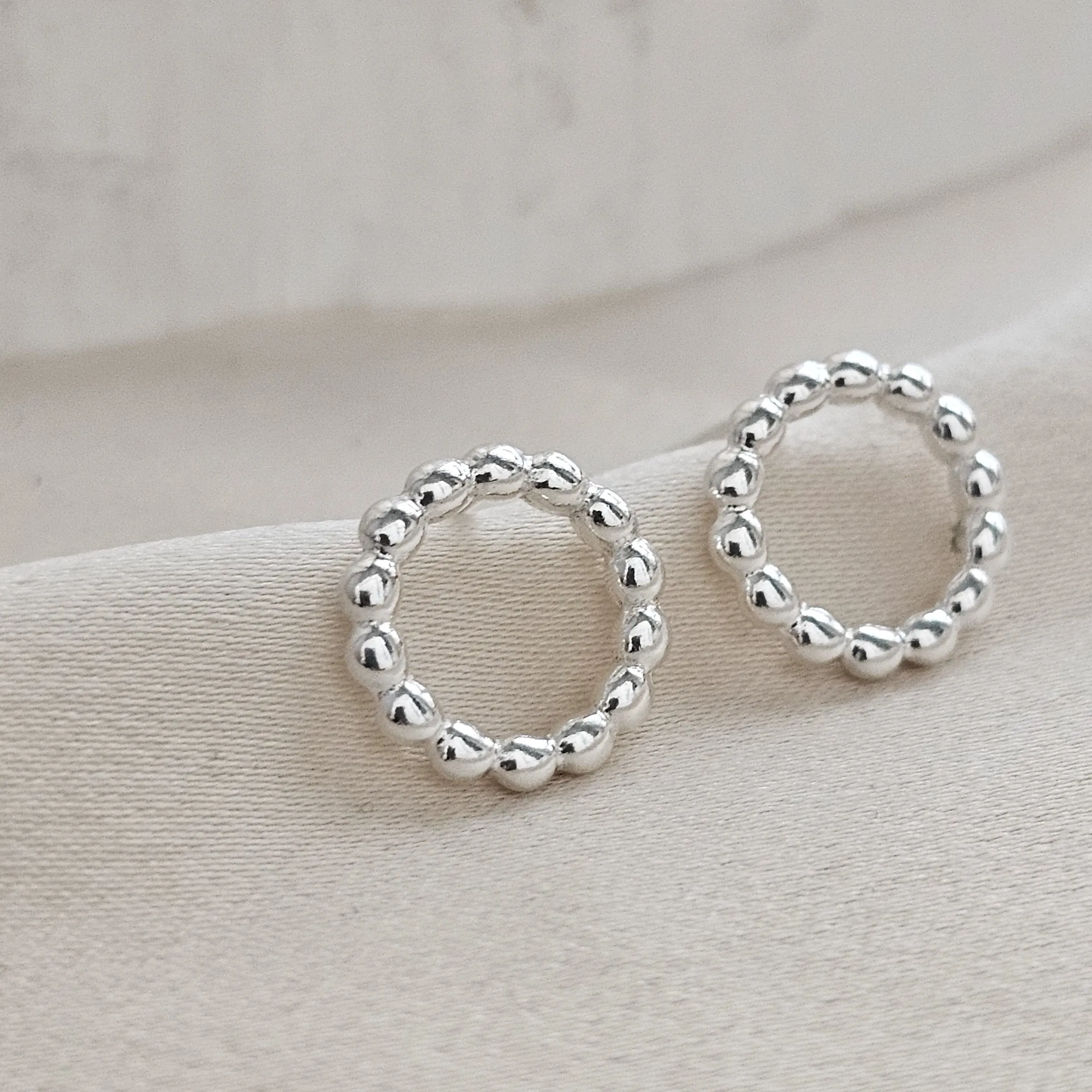 Dainty Dot Circle Studs
